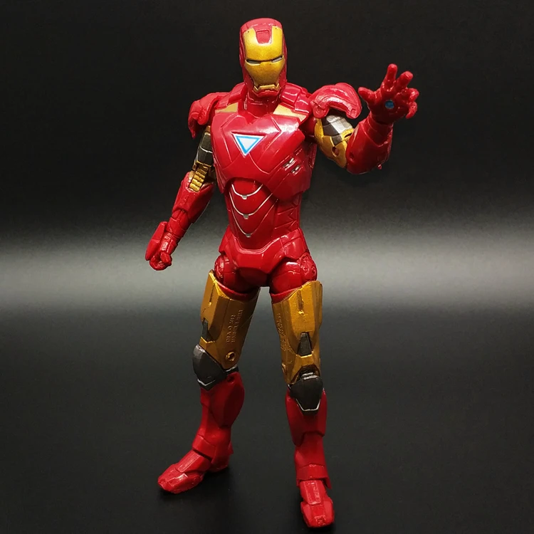 

Genuine Marvel Action Figure Iron Man Model MK4 MK6 War Machine The Avengers 4 Movable Ornament Toy