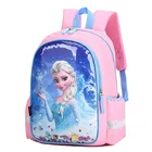 Детский Школьный рюкзак Disney для детей младшего школьного возраста, мультяшный дорожный ранец для мальчиков и девочек с изображением замерзших принцесс