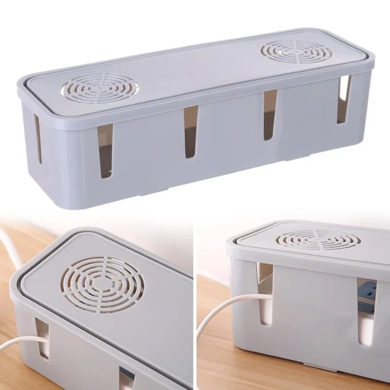 

Portable Cable Storage Box Wire Management Socket Power Strip Fixed Take-Up Case Power Cord Socket Data Cable Free shipping