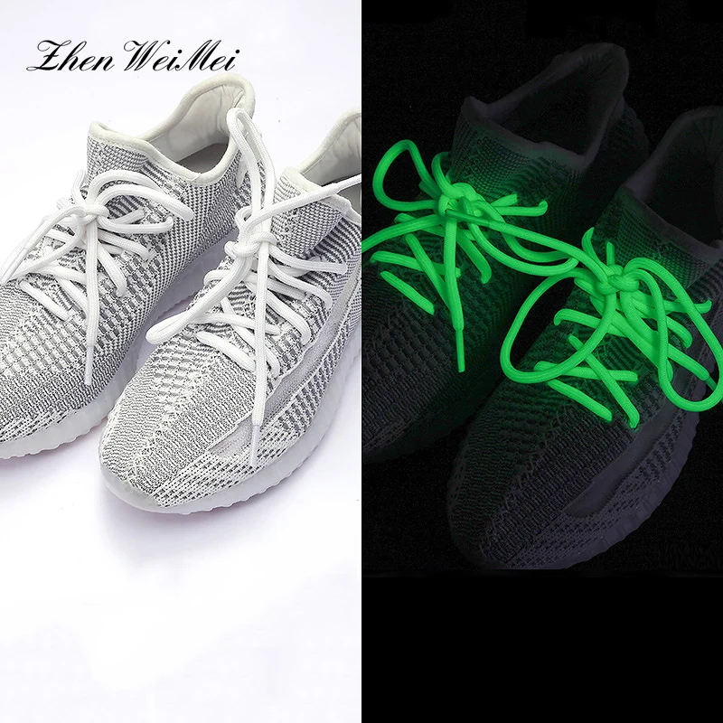 Круглые шнурки для ботинок Cordones Redondos Chaussures Lacets Sznurowadla Lacet Chaussure Lacet светится в темноте защитная обувь светоотражающая