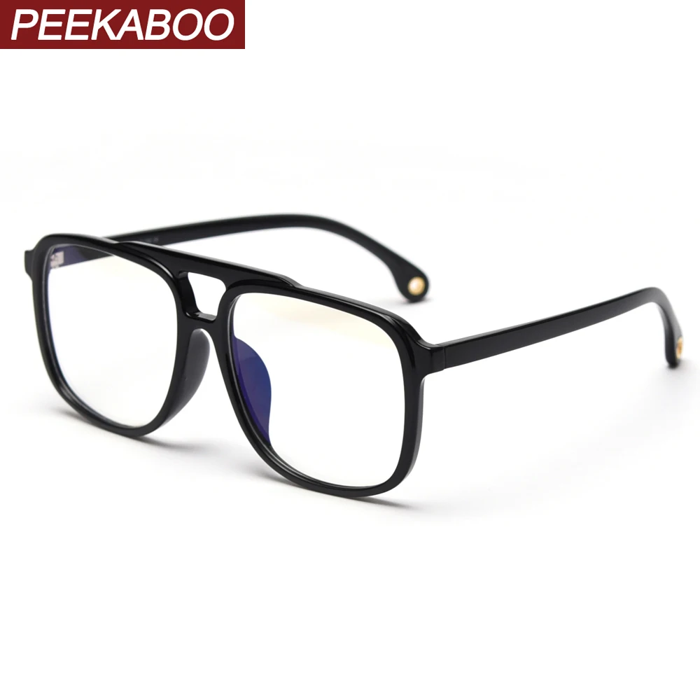 Большие очки Peekaboo TR90 с защитой от сисветильник мужские ретро аксессуары черные