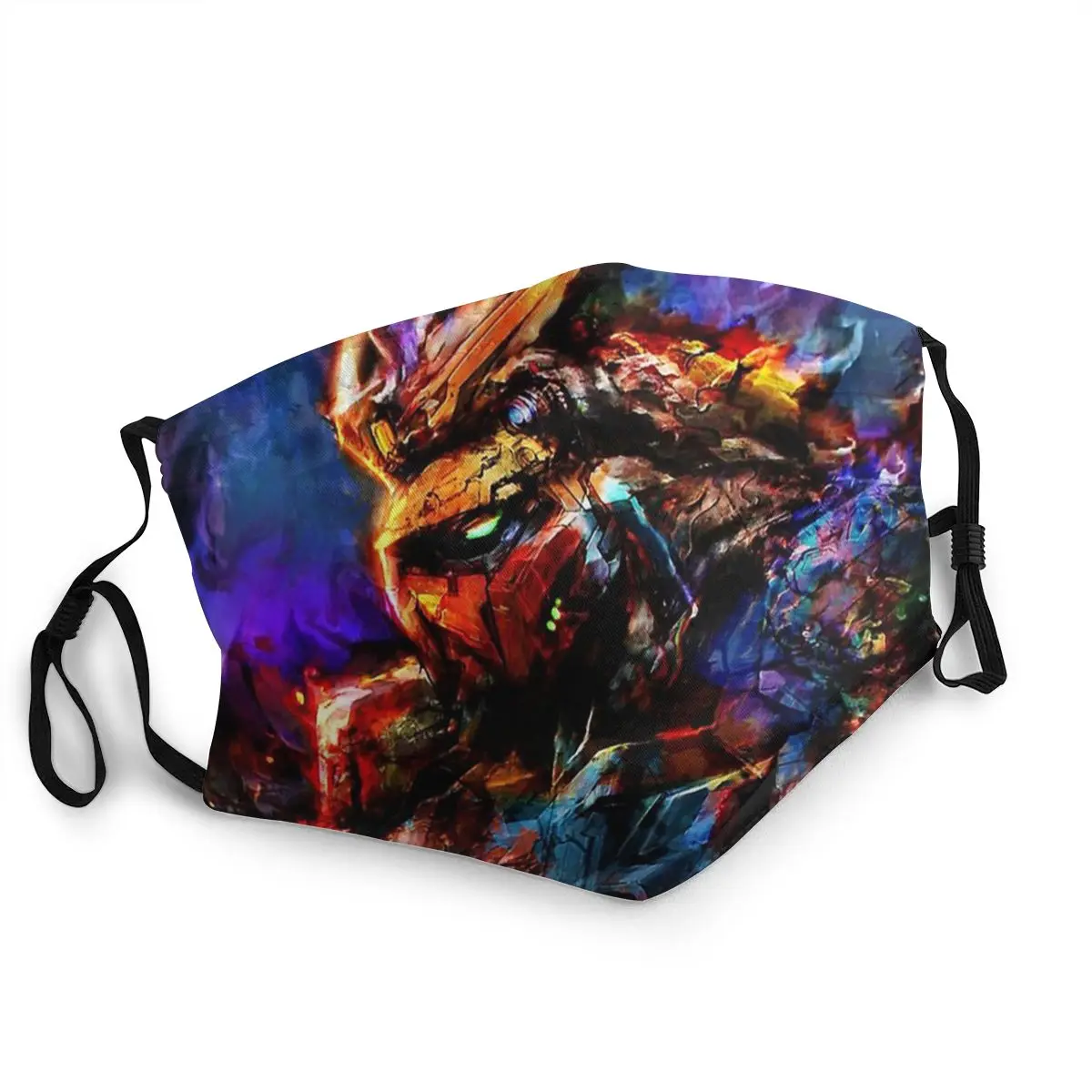 

Gundam Mask Unisex Reusable Face Mask Dustproof Protection Respirator Mask