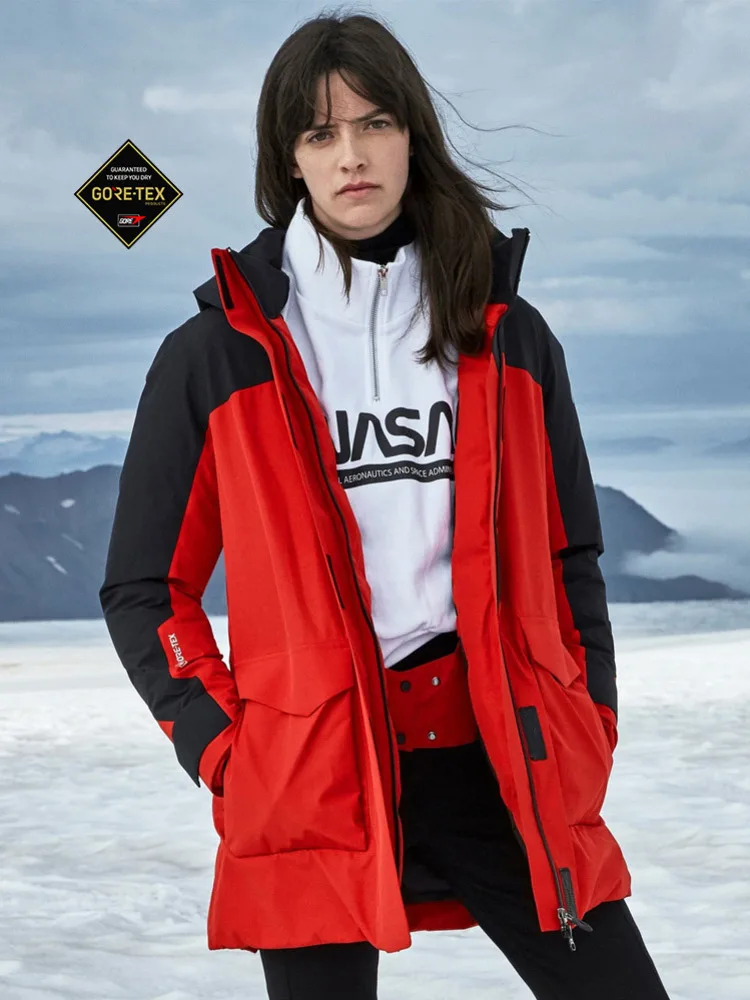 Новинка Женская Водонепроницаемая дышащая утепленная уличная куртка BOSIDENG