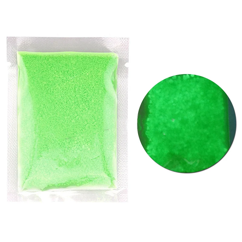green 10 г/1 сумка красочный светящийся песок светящийся гравий вечерние яркие краски звезда Желая бутылка флуоресцентные частицы фосфоресцирующий песок игрушка - Цвет: green