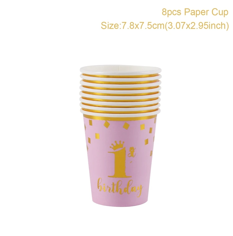 Cup 01 FENGRISE, детское кресло для первого дня рождения, для мальчиков, гирлянда, для маленьких девочек, на один год, на день рождения, баннер, с днем рождения, на вечеринку, Декор, I AM One Bunting - Цвет: Cup 01