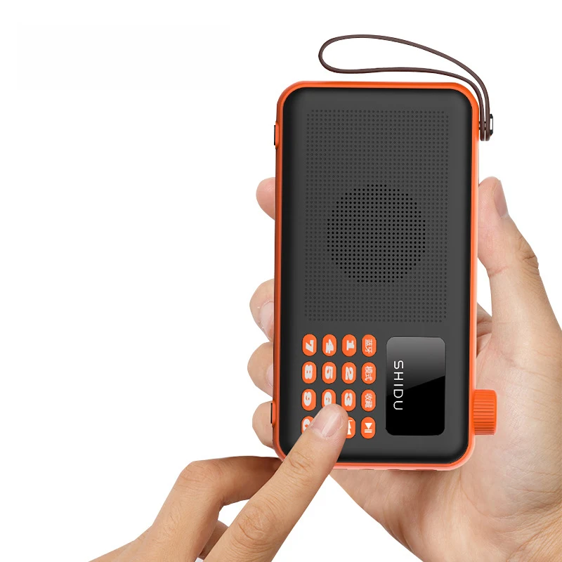Shidu S155 FM Receiver Bluetooth Speaker U Disk TF Card MP3 Radio Portable Music Player Louderspeaker | Электроника