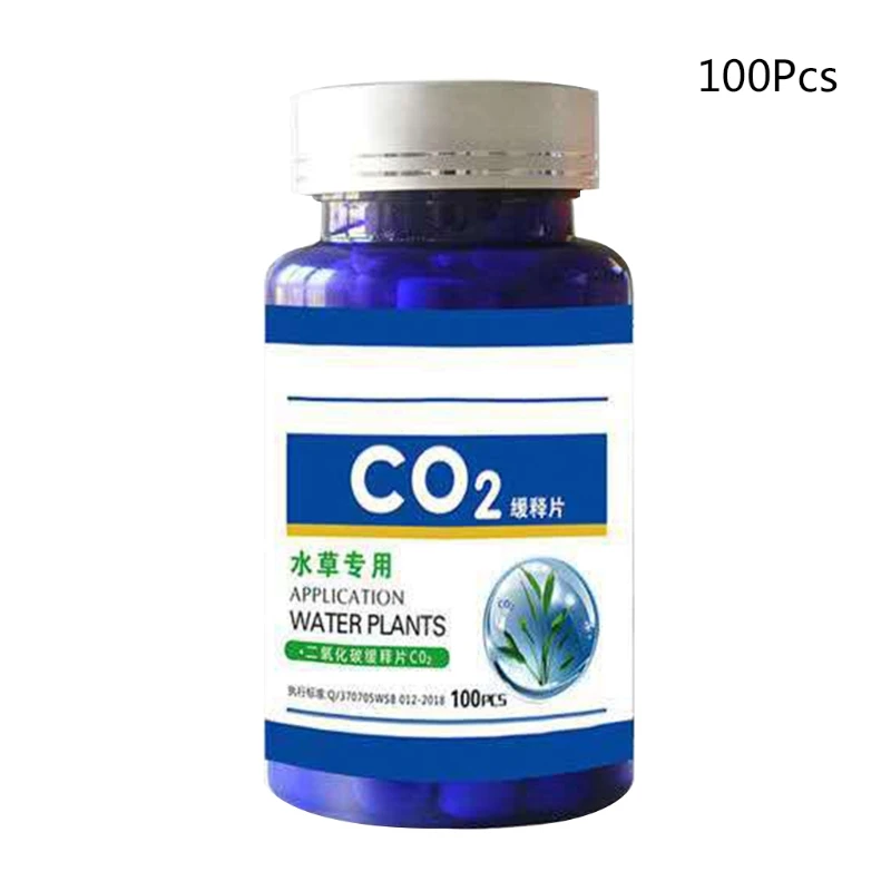 

60/100Pcs Aquarium CO2 Tablet Carbon Dioxide Diffuser for Water Plant Grass Tank