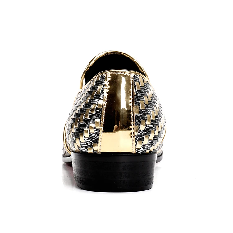 Весенние тканые официальные Мужские модельные туфли ручной работы роскошные