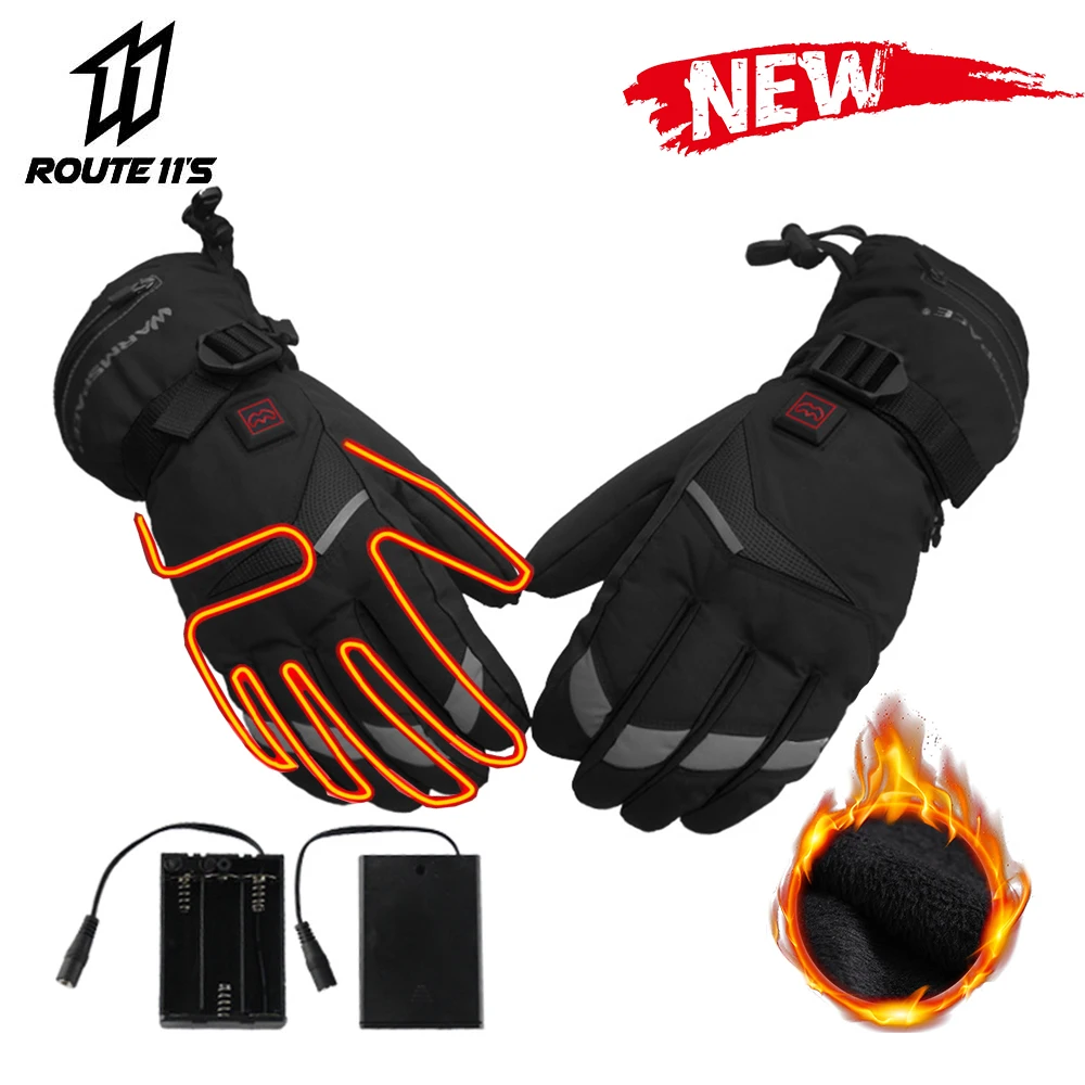 

Motorcycle Gloves Winter Moto Electric Heated Gloves Waterproof USB Powered Motorbike Racing Riding Keep Warm Heating Glove