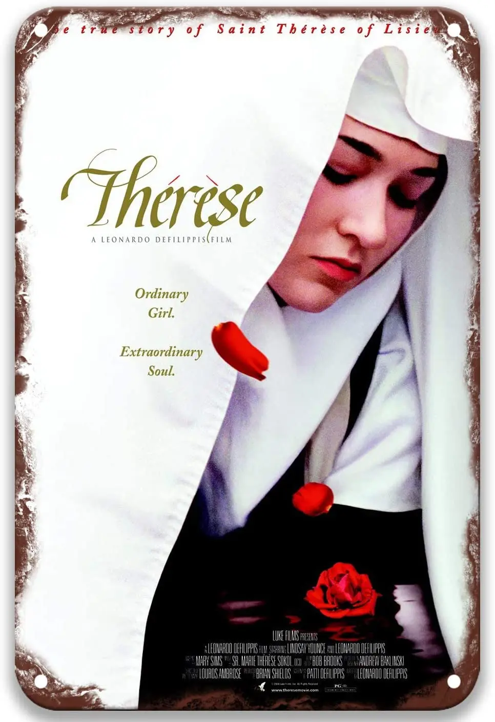 

Thérèse The Story of Saint Thérèse of Lisieux (2004) Tin Signs Vintage Movies Poster Art Group for