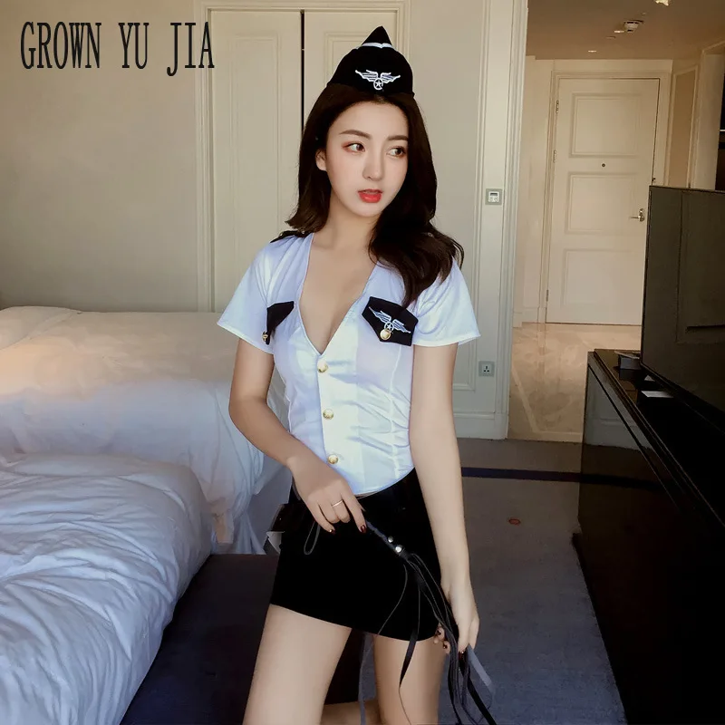 Сексуальная клубная полицейская униформа эротический косплей женская