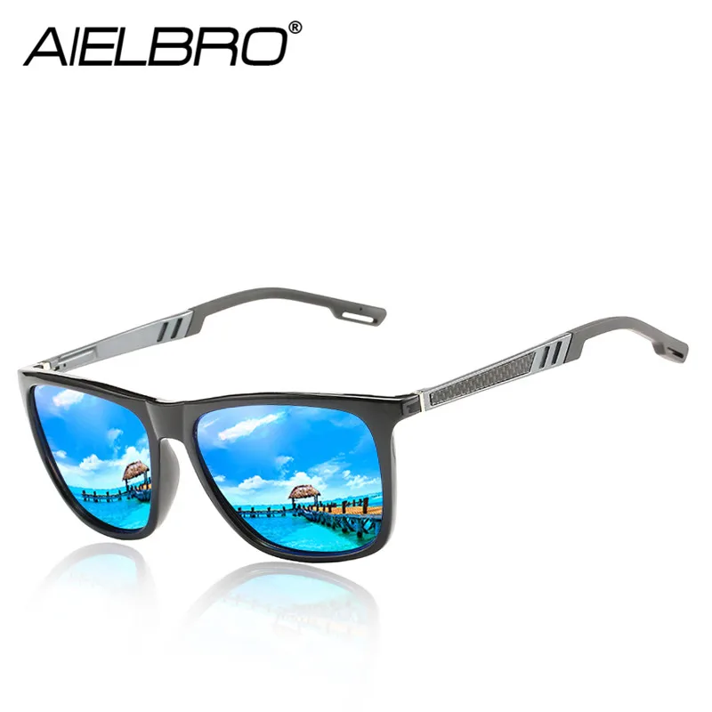 Новые поляризованные солнцезащитные очки для мужчин и женщин из алюминиево