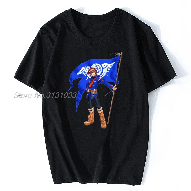 

Men Shenmue T-shirts Funny Tops Vyse Cotton Tshirt Anime Tees Harajuku Streetwear