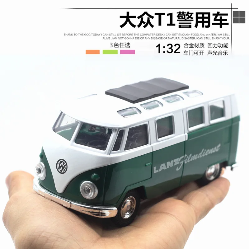 Модель автомобиля Volkswagen T1 в масштабе 1:32 автобус фургон Пожарная служба