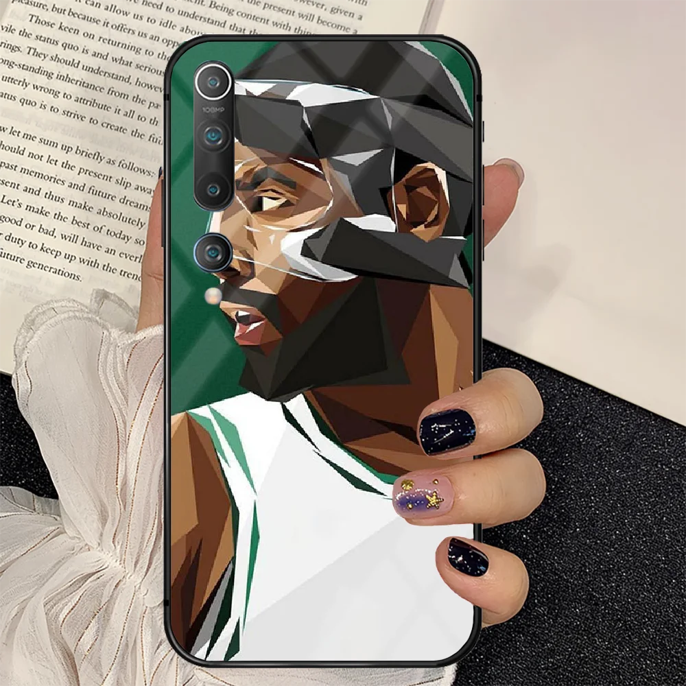 

Football Kyrie Irving Soccer Phone Tempered Glass Case Cover for Xiaomi Mi A F X POCO M Note 3 9 10 11 i T Pro Lite 3D Silicone