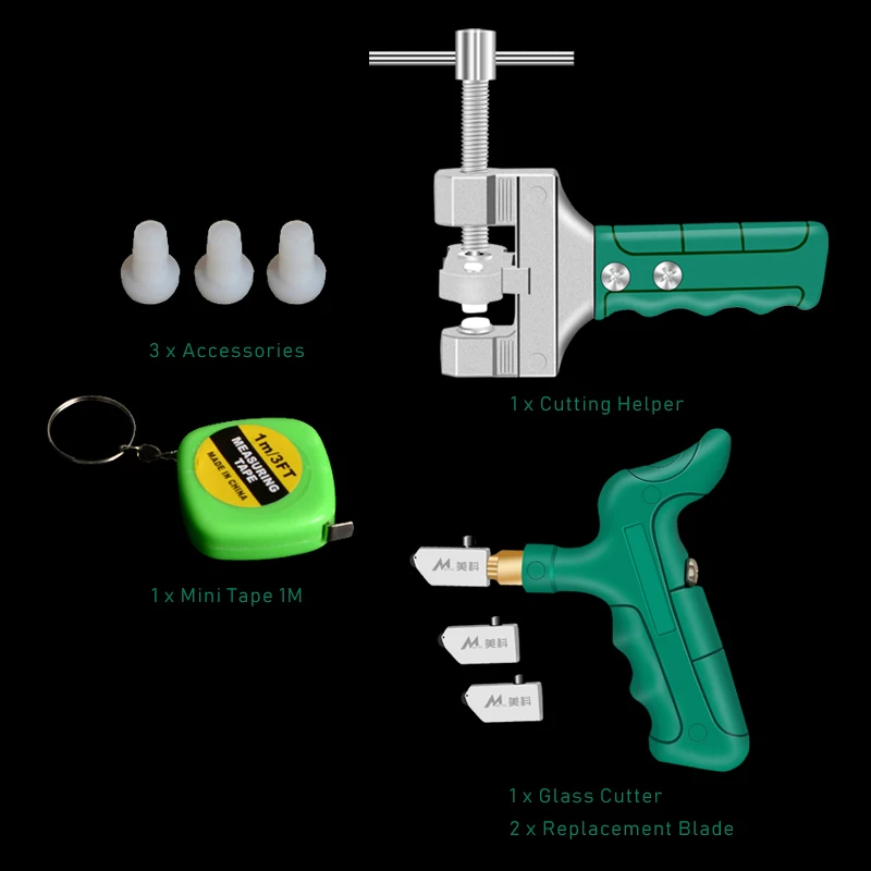 Режущий инструмент для резки плитки и стекла набор из 2 режущих лезвий смазки
