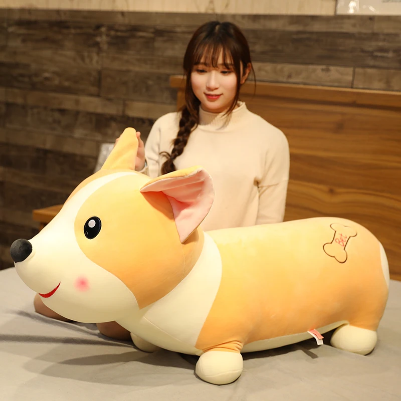 

Hot Huggable Cute Corgi Dog Plush Toys Soft Cartoon Animal Puppy Doll for Kids Stuffed Pillow Cushion Girls Kawaii Birthday Gift