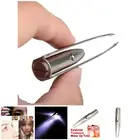 Пинцет для бровей из нержавеющей стали со светодиодсветильник кой