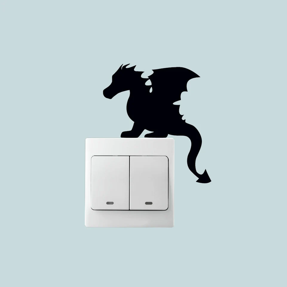 

Different type Dinosaur Wall Stickers Kids Room Light Switch Sticker Children Bedroom Sticker Baby Home Decor Decals #0639