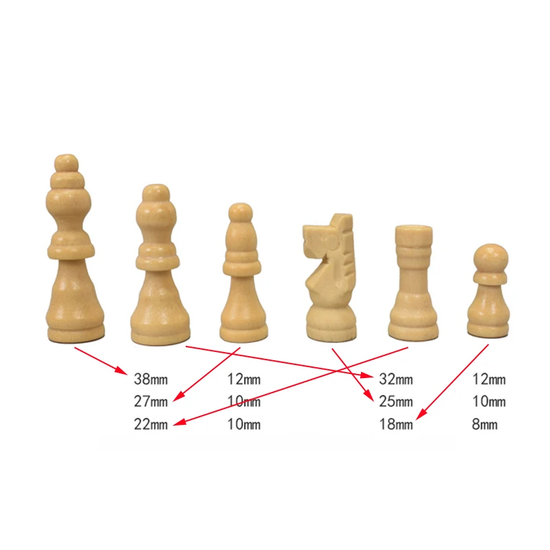 Высококачественный портативный складной деревянный Шахматный набор ручная