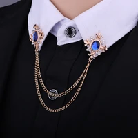 luxury rhinestone brooches pin high quality brooch for women man fashion corsage lapel pins brooch on clothes collar accessories
