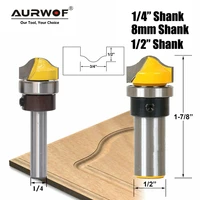 1pc 6 14 8mm 12 faux panel ogee router bit arc shaped riving bit tungsten carbide woodworking milling cutter for wood mc01016