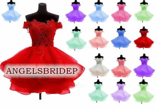 Женское платье с открытыми плечами ANGELSBRIDEP короткое/мини-платье для выпускного