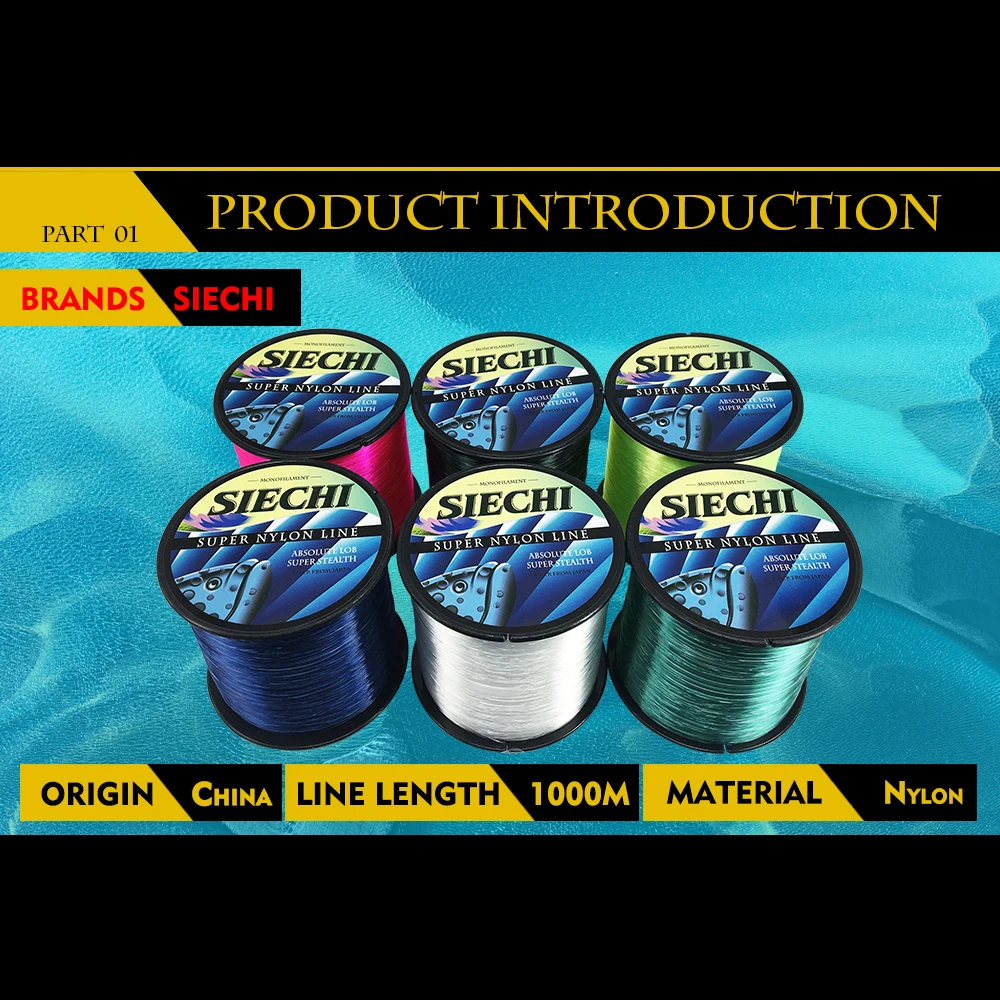 _ 1000 м Новая фирменная сверхпрочная японская однонитевая нейлоновая рыболовная