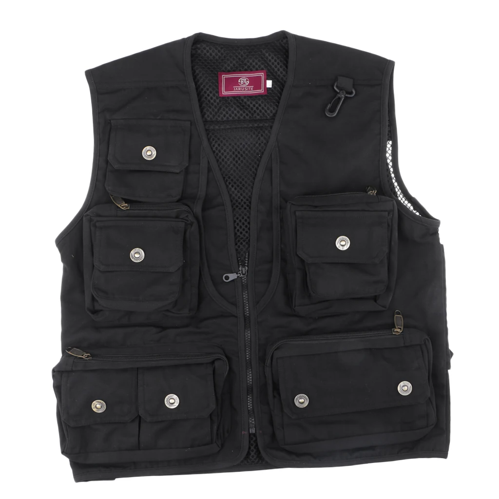 Сетчатый рыболовный жилет Охотничий Жилет уличный с несколькими карманами для