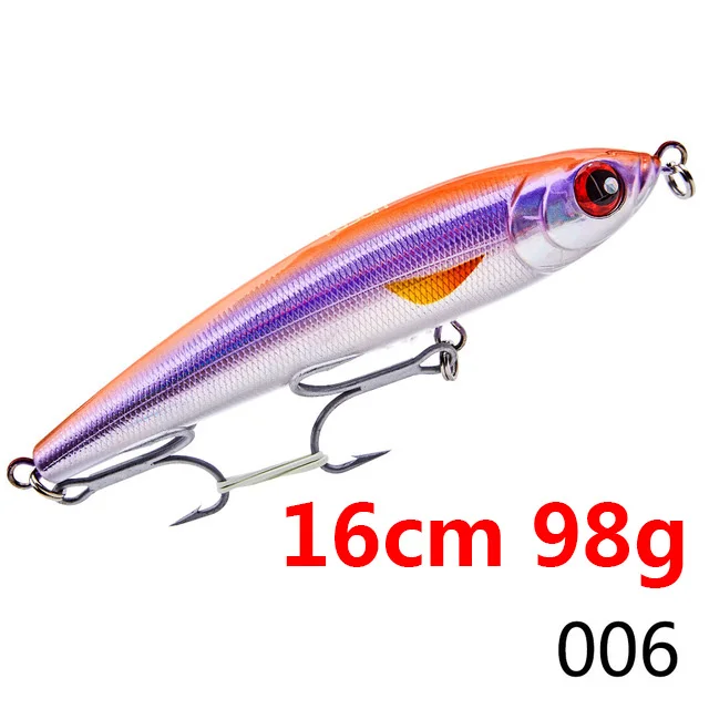 16006 Hunthouse GT stickbait Тонущая приманка карандаш морская жесткая приманка для рыбалки Троллинг приманка Тунец Морская рыбалка Япония крюк Сделано noeby - Цвет: 16006