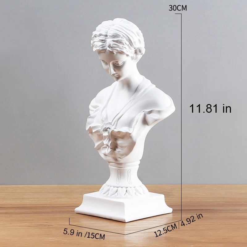 

New 2021 Room Bedroom Living Room Decoration Ornaments Mini Small Sculpture Art Photo Ornaments Pure White Crafts Venus Statue