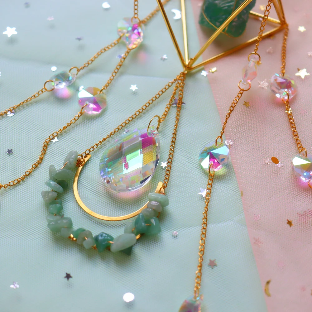 Хрустальные ветряные колокольчики стеклянная люстра с подвеской от солнца для