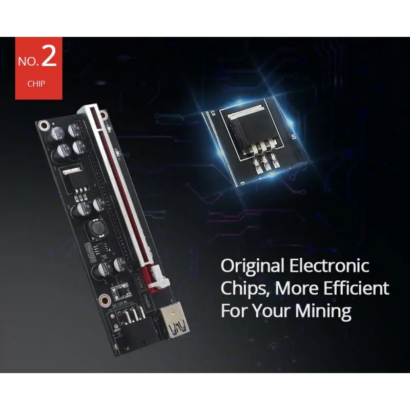 3/6 шт. Райзер-карта VER009S Plus PCI-E 009S PCIE X1 до X16 6 контактов 30 см 60 100 кабель USB 3 0 для