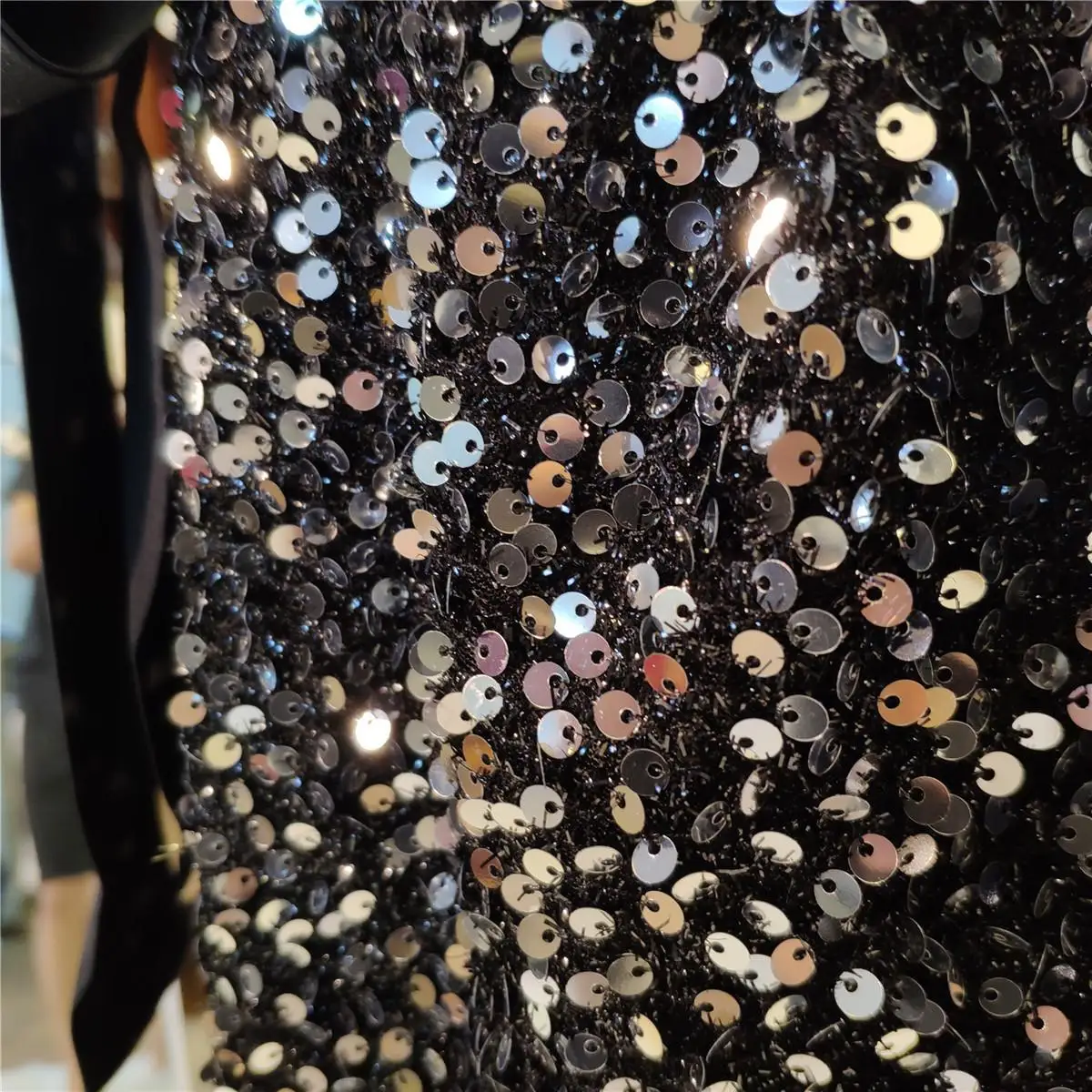 Black Open Abaya Sequin Kaftan Dubai Muslim Cardigan For Women Long Maxi Dress Jilbab Ramadan Luxury Kimono Party Cocktail Robe |