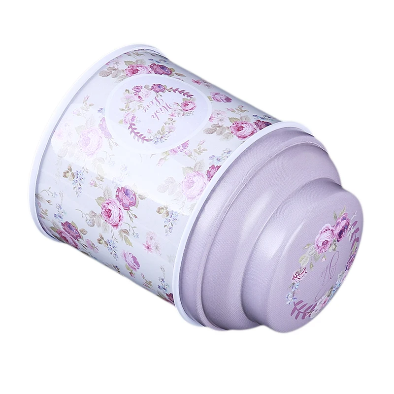 

Kitchen Home Decor Metal Floral Coffee Tea Sugar Candy Container Jar Can Tin Sorage Box Home Accessories