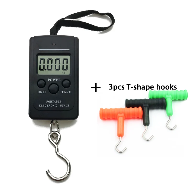 Цифровые Мини весы переносной безмен с крючком и Т образными крючками