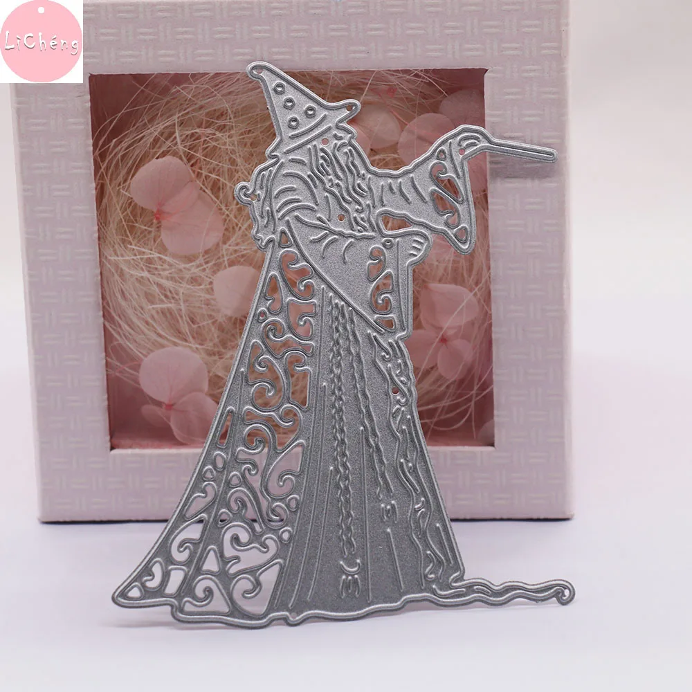 

Wizard Halloween Metal Cutting Dies Scrapbooking Mold Photo Album Mold Card Making Craft Stencil Stamps and Slimline Die Cut