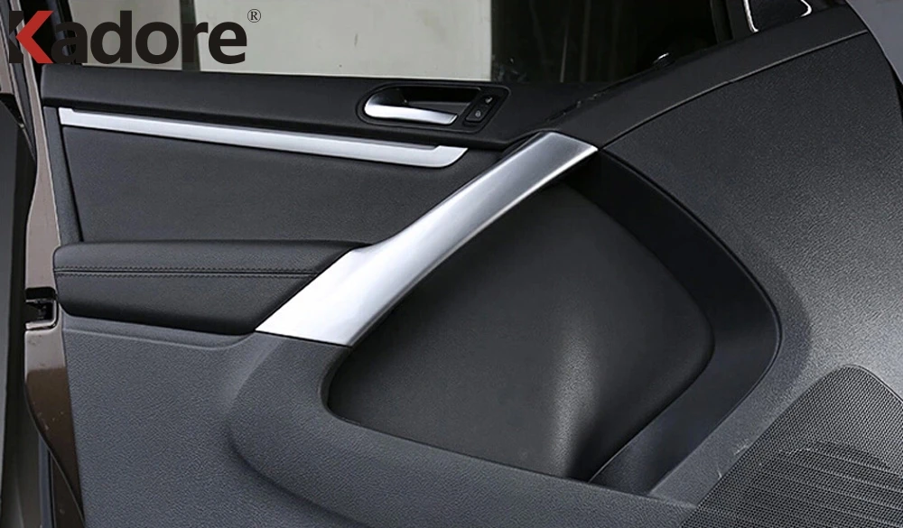 Для Volkswagen Tiguan 2009-2011 2012 2013 2014 2015 ABS Матовый внутренняя Боковая дверь подлокотник