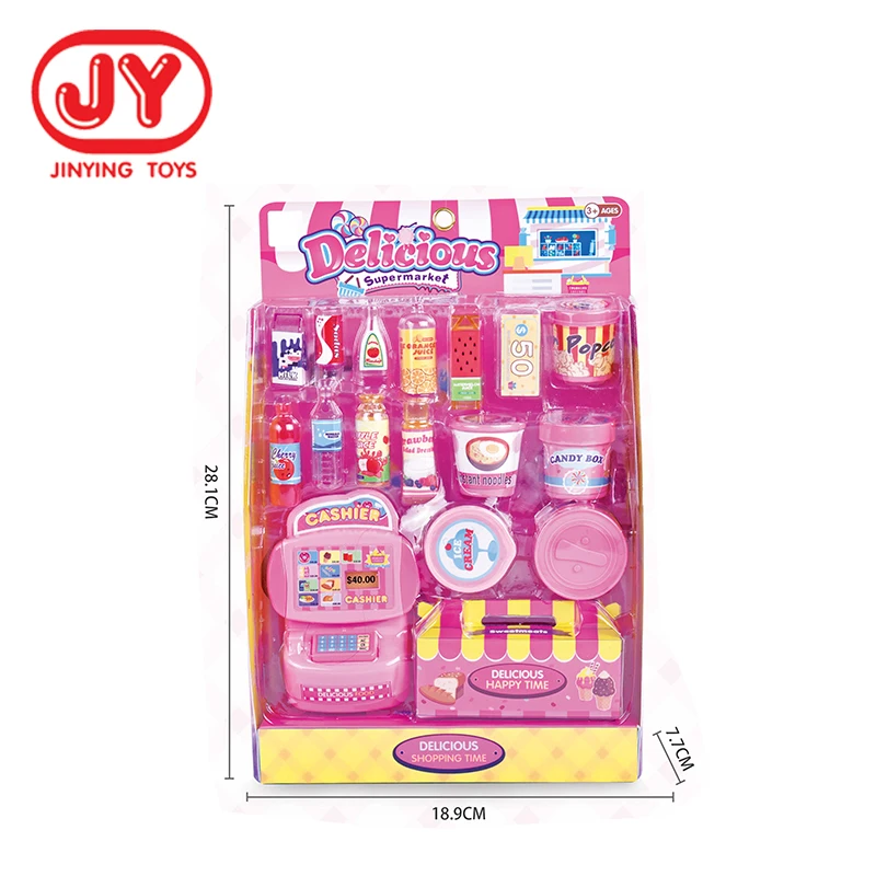 Детский подарок имитация забавных игрушек для супермаркета и напитков набор