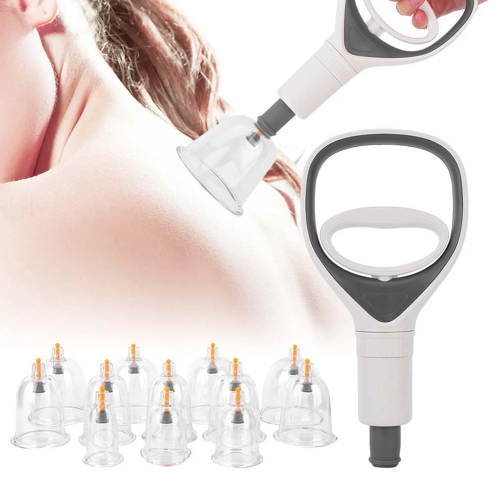 

12 шт./компл. вакуумные стеклянные стаканы, китайская фототерапия, избавление от усталости, Естественное здоровье, семейный набор