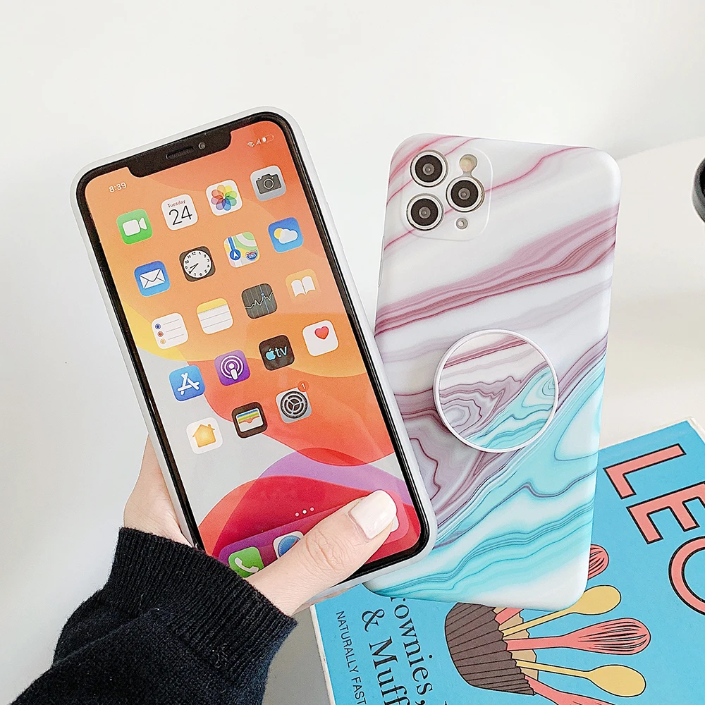 Чехол-накладка для iPhone 13 Pro 12 11 Max XR X XS 7 8 Plus с мраморной защитой камеры | Мобильные
