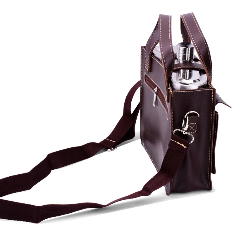 

88 Ounces Large Thicken Hip Flask Stainless Steel Outdoor Hip Flask Portable Leather Whisky Jack Daniels Soviet Flask Cccp Q