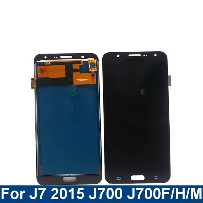 

100% протестированный ЖК-дисплей для Samsung Galaxy J7 2015 J700 J700F J700M, сменный сенсорный экран с регулируемой яркостью