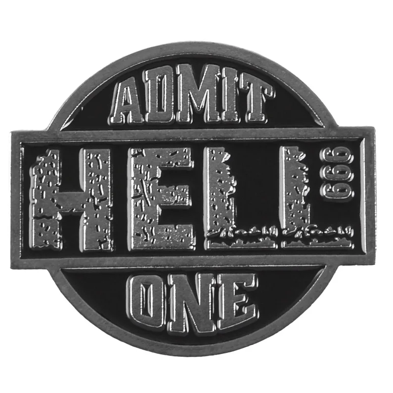 

Retro cartoon enamel pins hell movie ticket brooch cowboy bag accessories badge