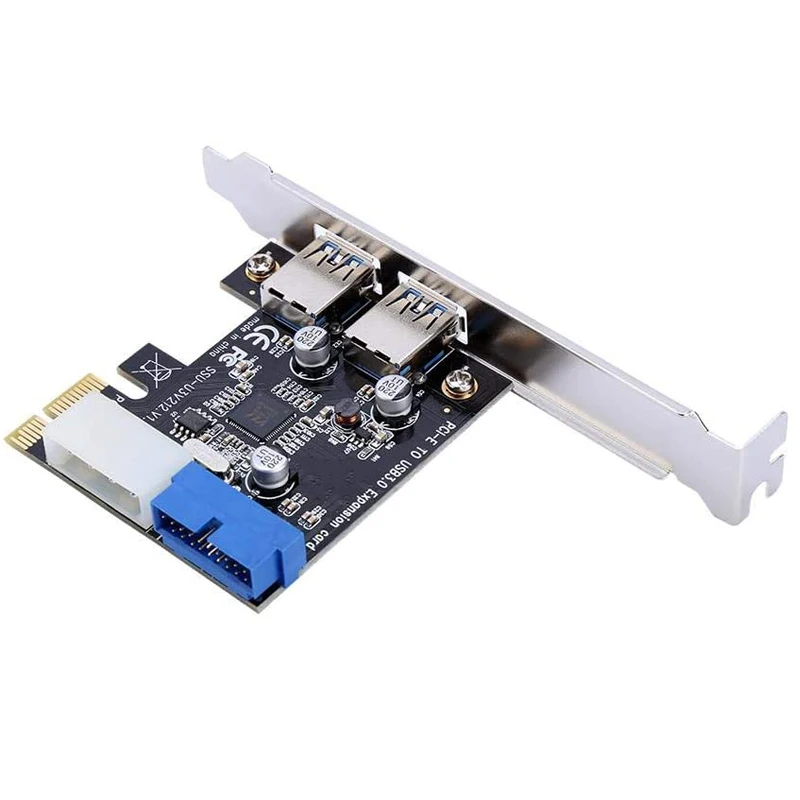En-Labs 4 порта PCIE PCI-e к USB 3 0 (2 x Тип A + 20 Pin внутренний) расширительный концентратор PCI