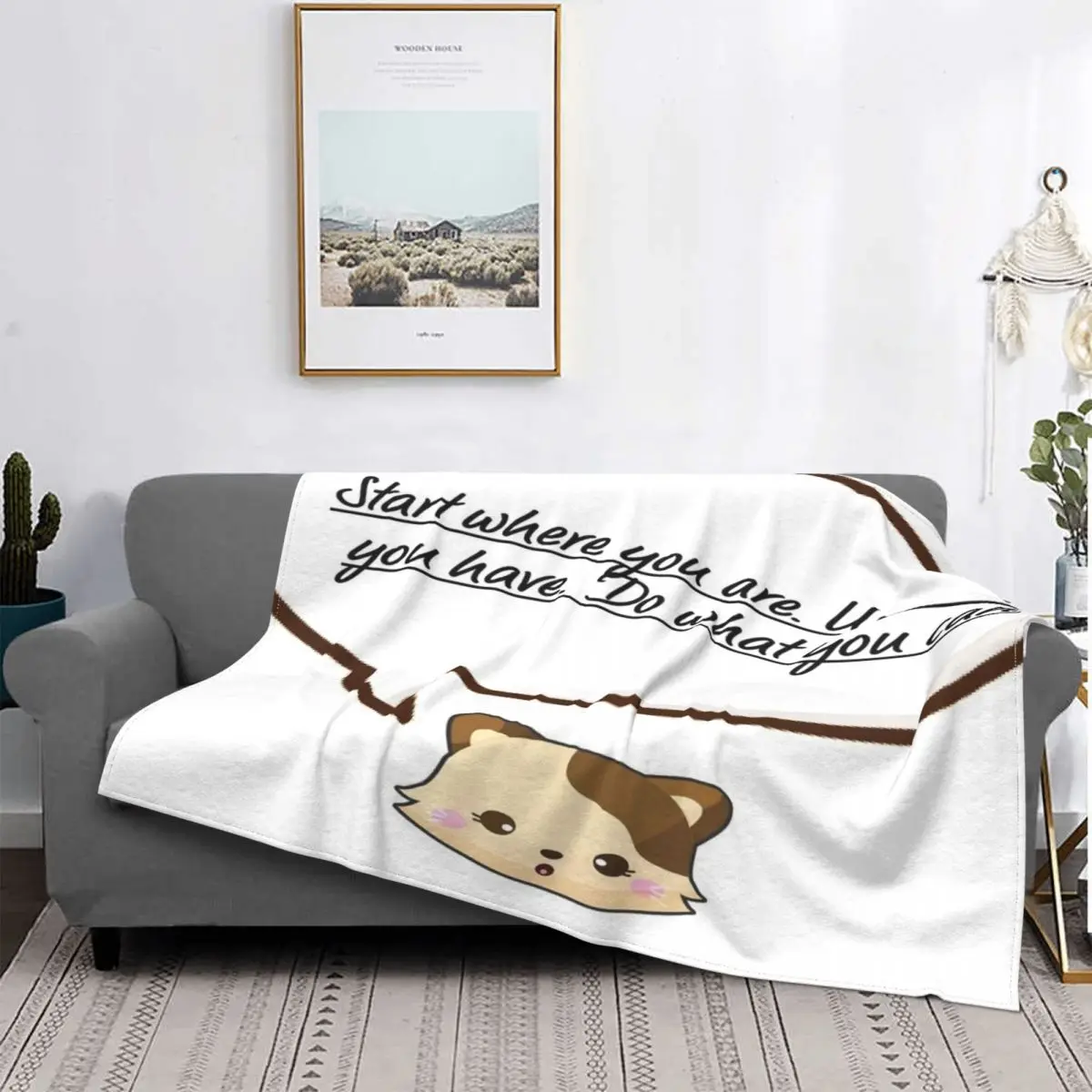 

Чем-то мотивирующим-сделайте то, что вы одеяло, покрывало для кровати, клетчатое покрывало для кровати, покрывало для пикника 150, одеяло для к...