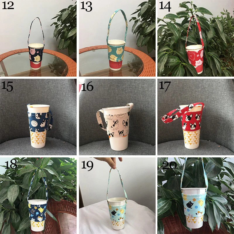 Экологически чистый пакет для напитков милый мультяшный Набор чайных чашек с