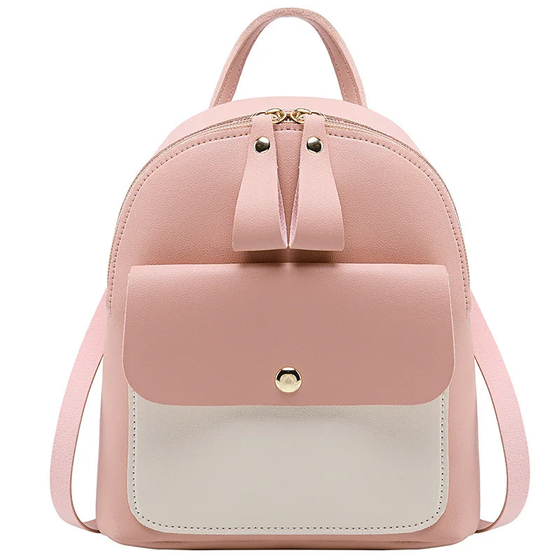 

Newest Small Backpack Three Shoulder Oblique Span Multi Function Mobile Phone Simple Color Matching, Fashion Women Cute Bag