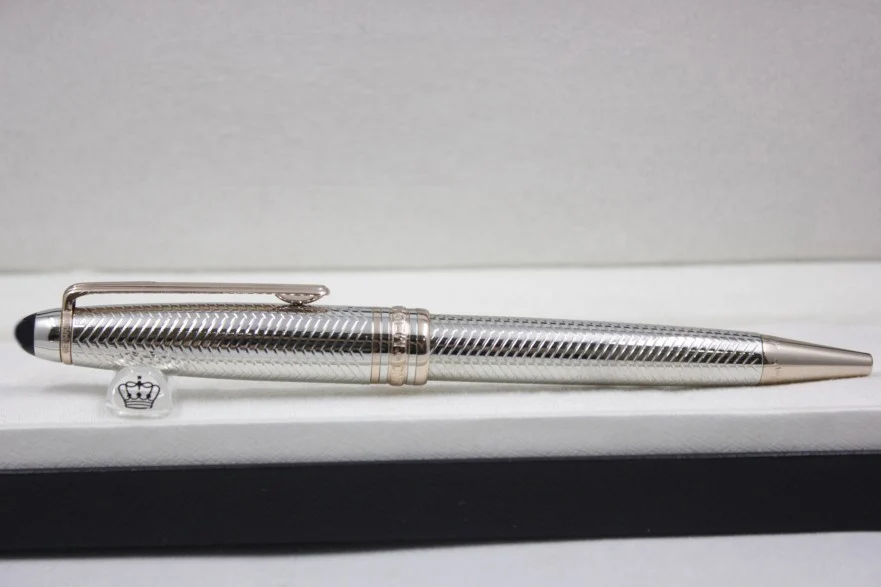 

2021 New Metal 163 W Wave Pattern Ballpoint Roller Pen Fountain Pens Nib for gift