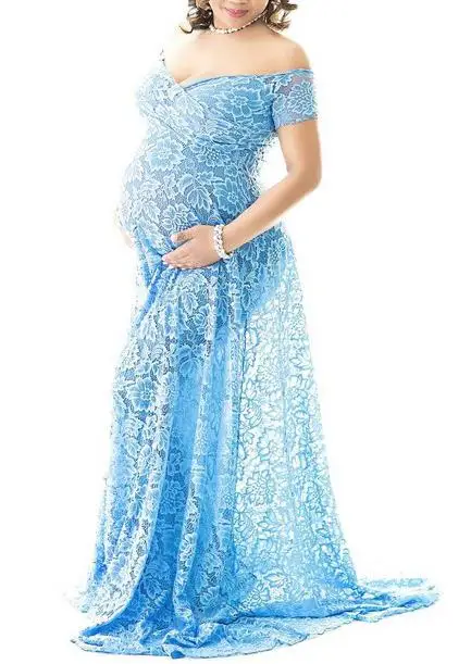 Кружевное платье для беременных фотосессии длинное сексуальное макси Одежда